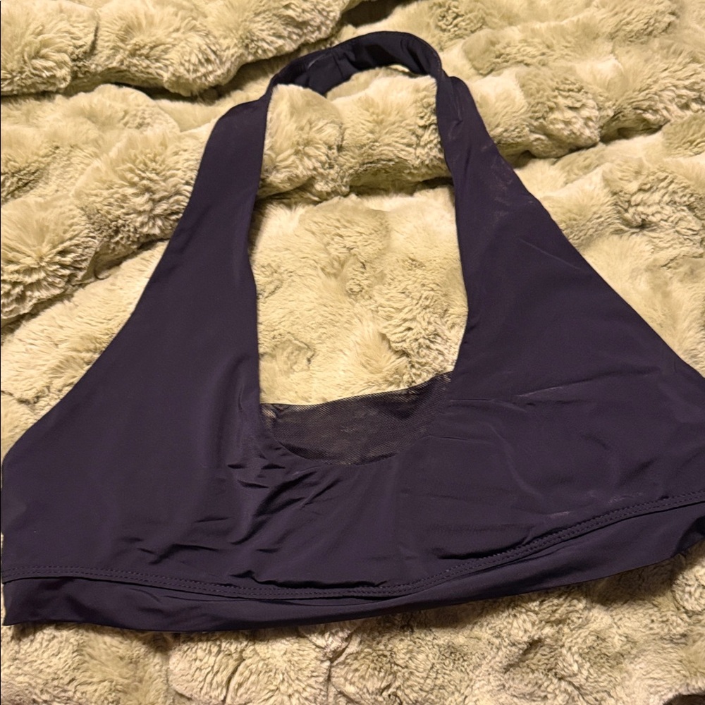 Free People Midnight Black  Halter Bralette